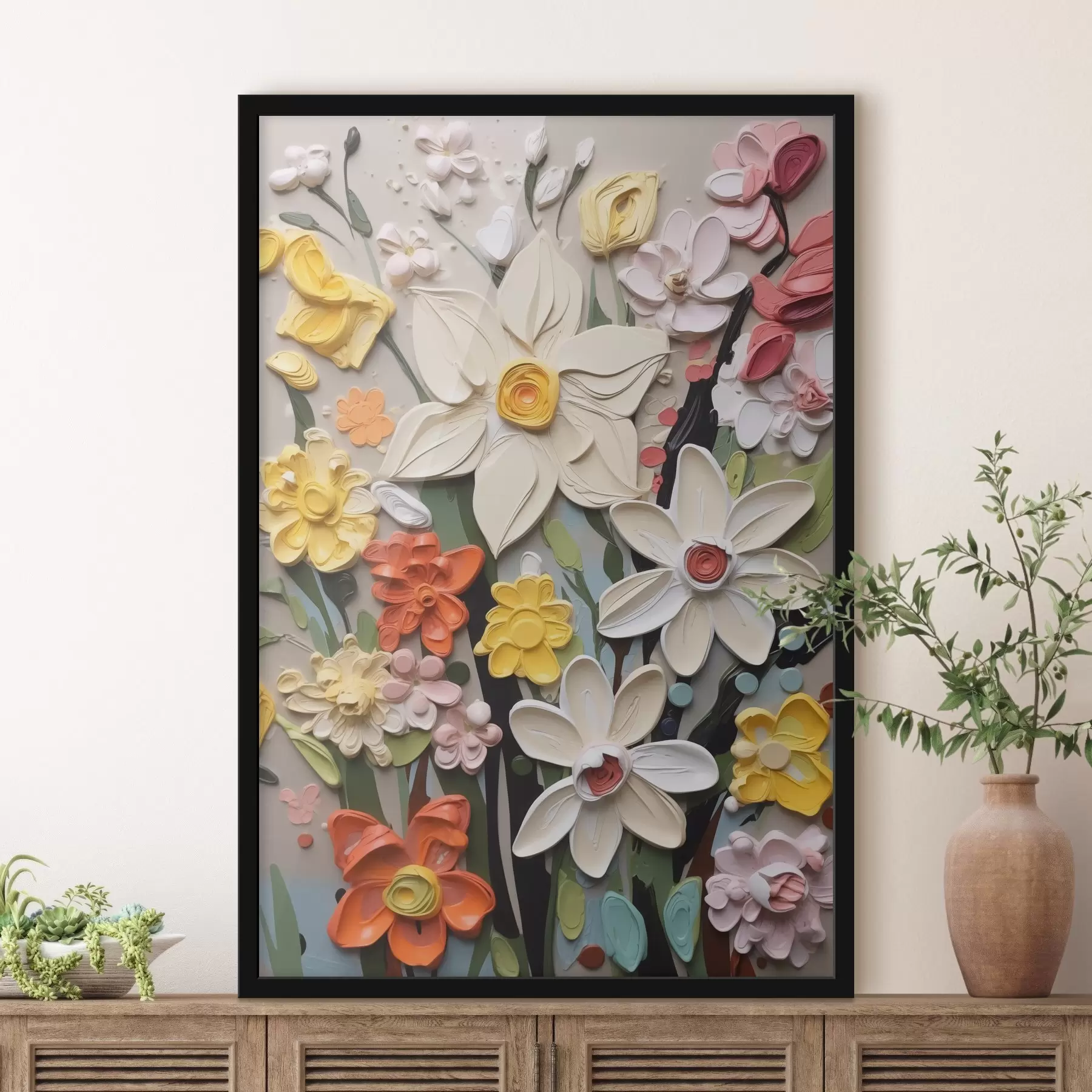 Glezna Ziedu imitācija insultu f42845