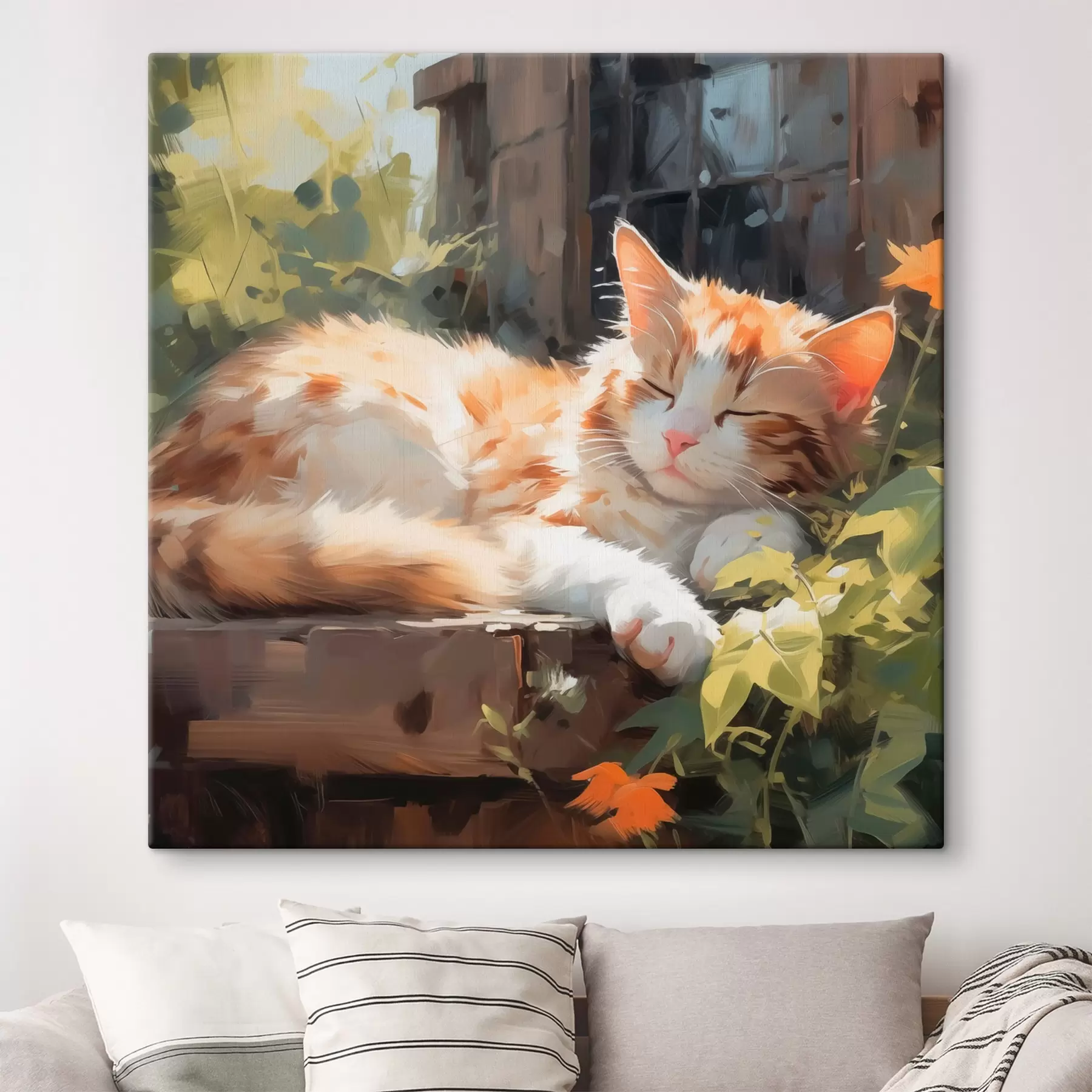 Glezna Guļošs kaķis s42900