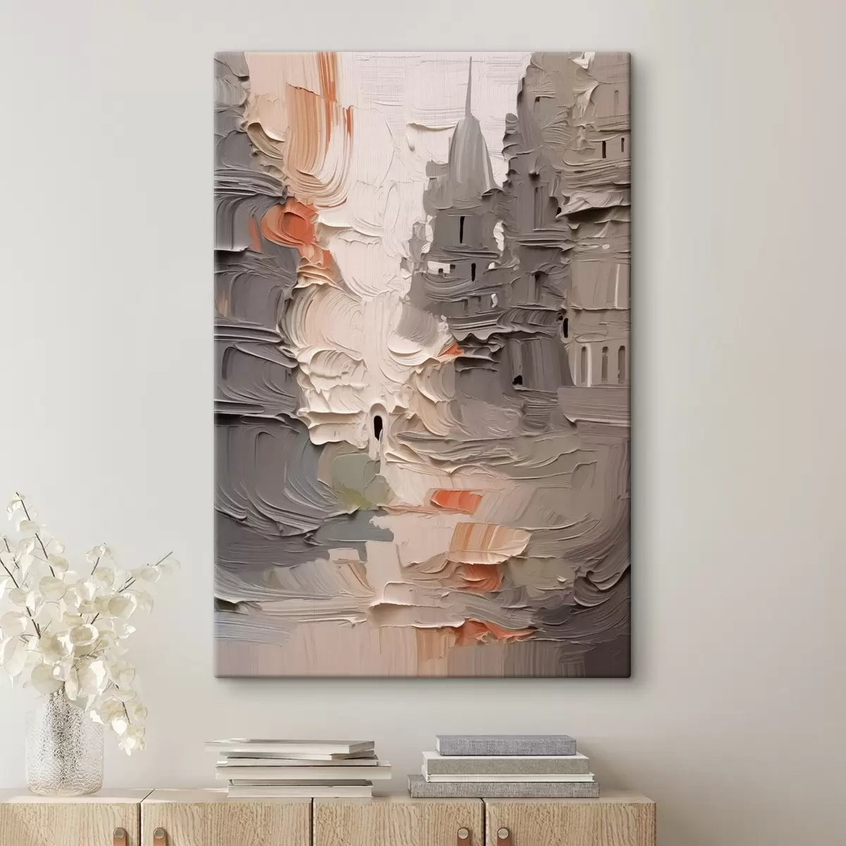 Glezna Pilsētas ainava abstrakts s42906