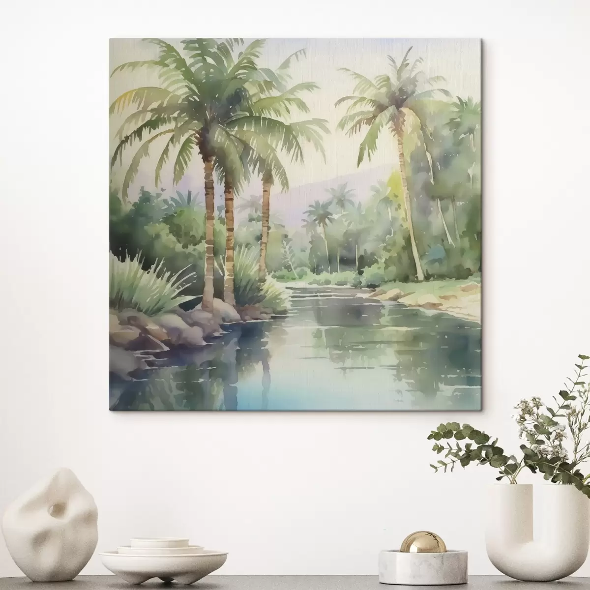 Glezna Tropu ainavas imitācija akvarelis s42912