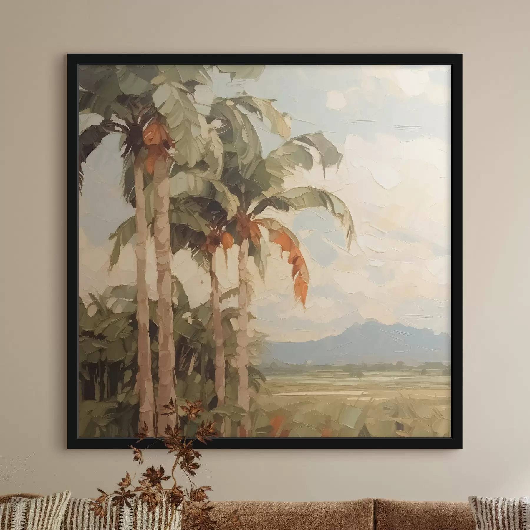 Glezna Palmu koku imitācija glezniecība f42898