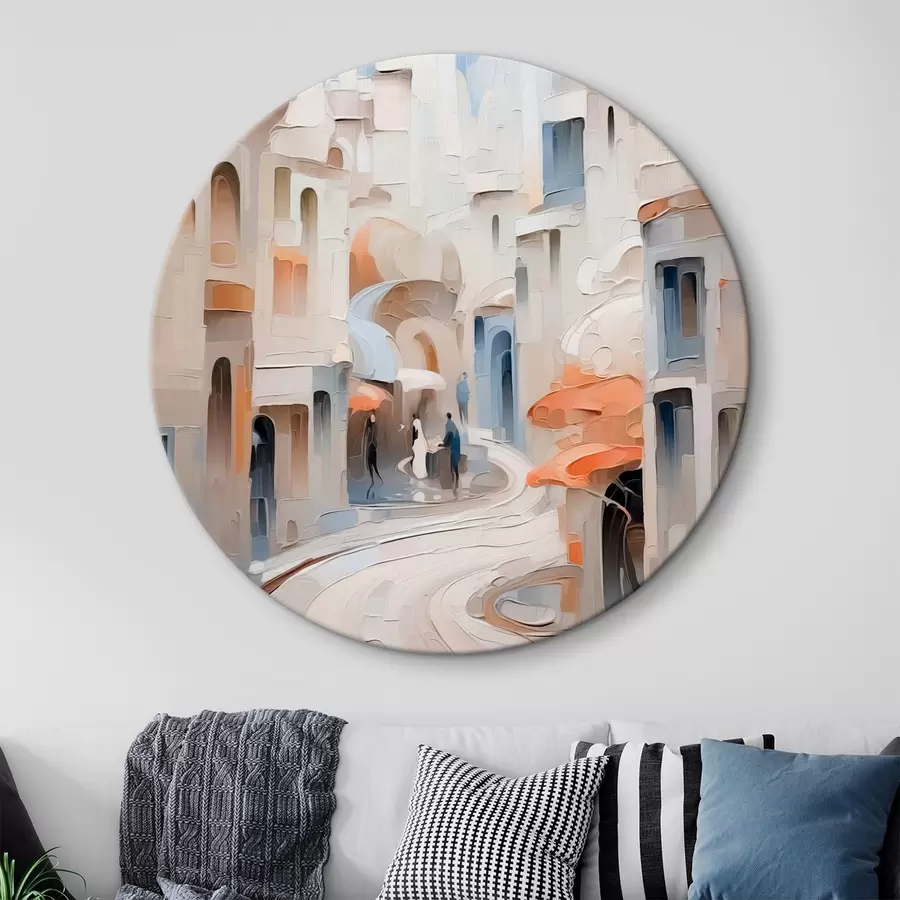 Glezna Abstraktā pilsētas ainava r42901