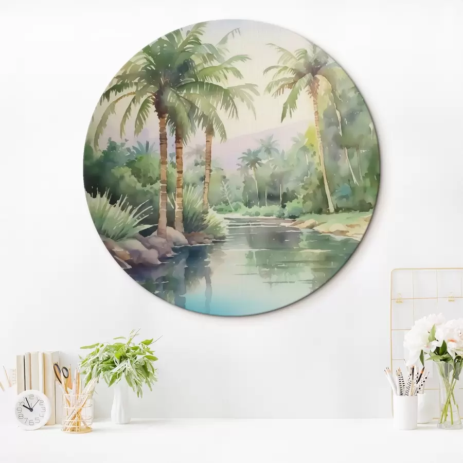 Fototapetes Tropu ainavas imitācija akvarelis r42912