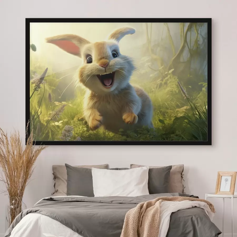 Fototapetes Dzīvnieki, gudrs zaķis f42893