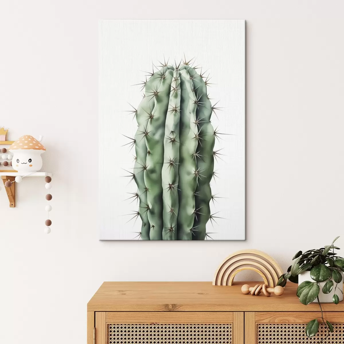 Glezna Kaktusu imitācija akvarelis s42961