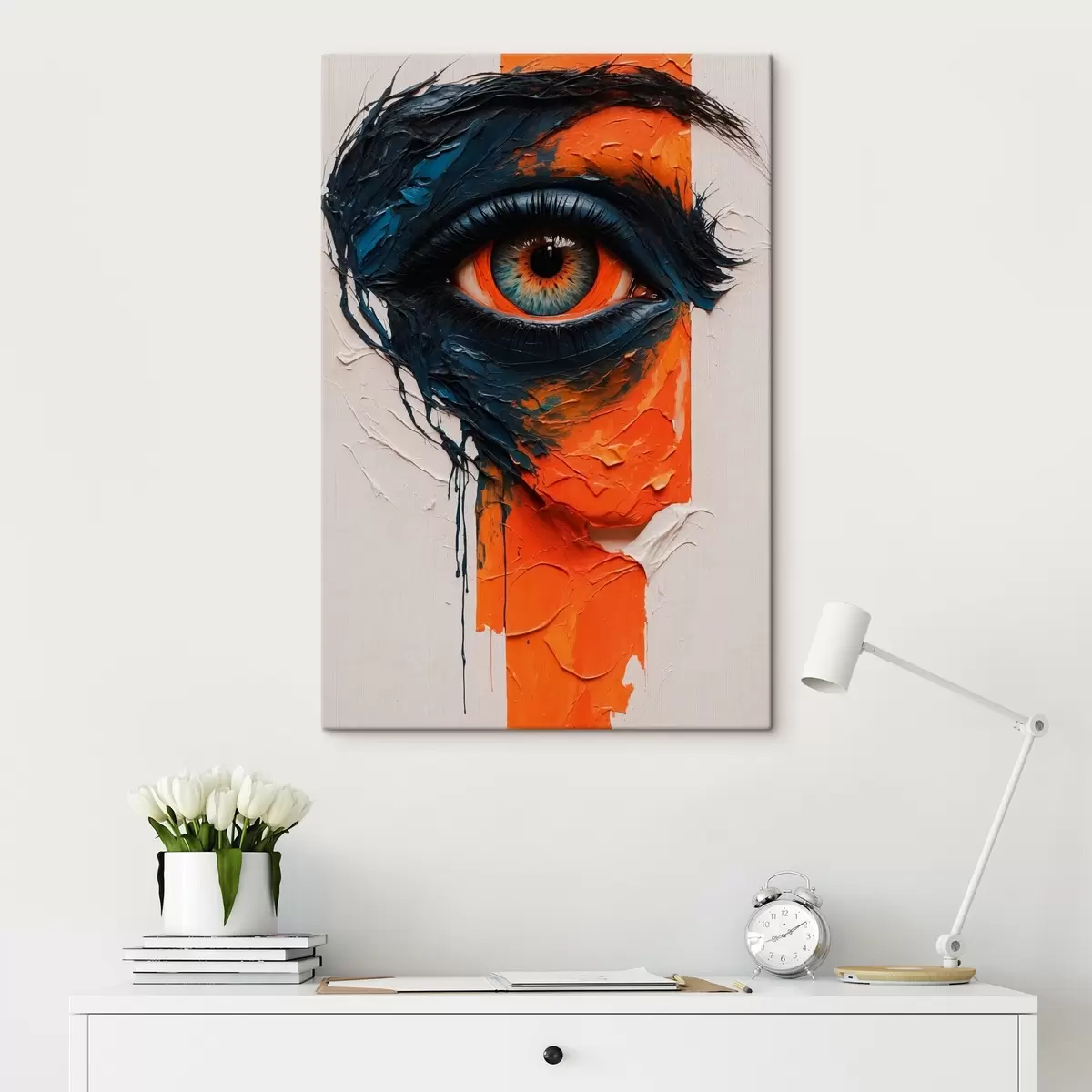 Glezna Sievietes acs stilā eļļas glezna s42763