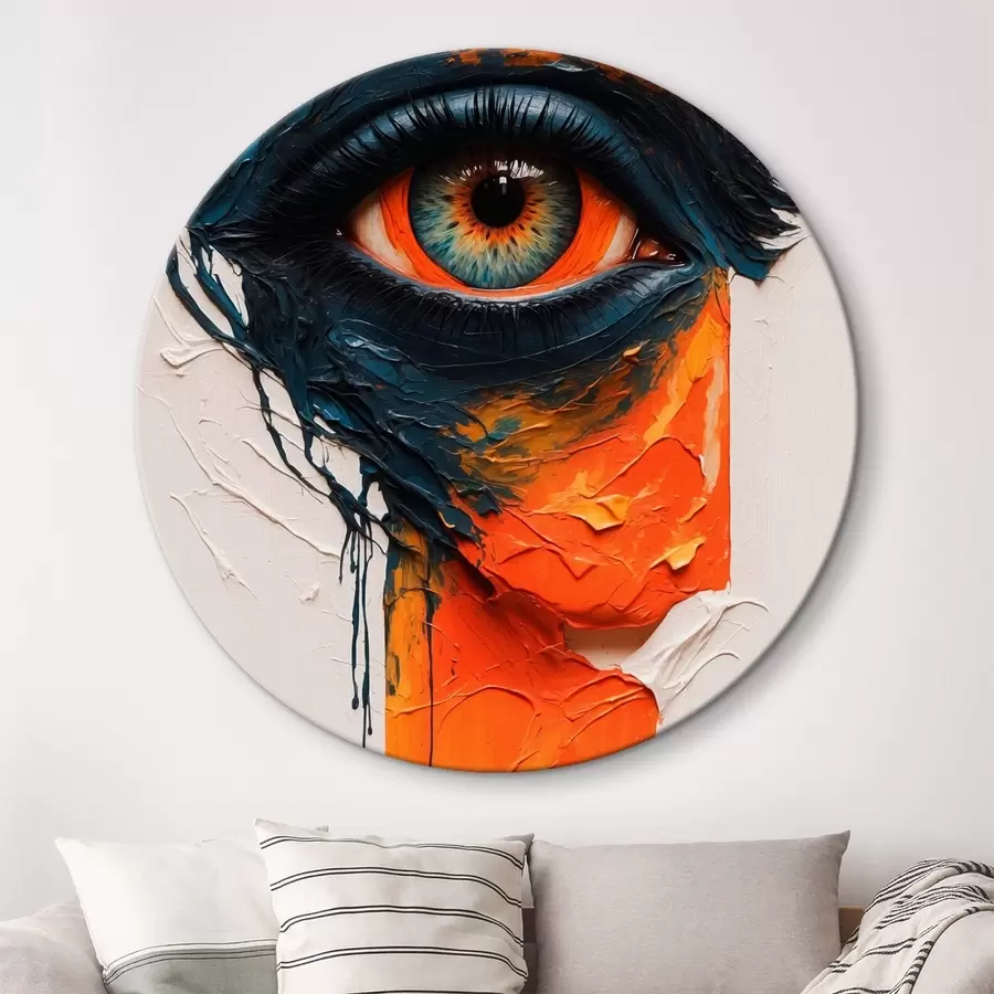 Glezna Sievietes acs eļļas glezna stilā r42763