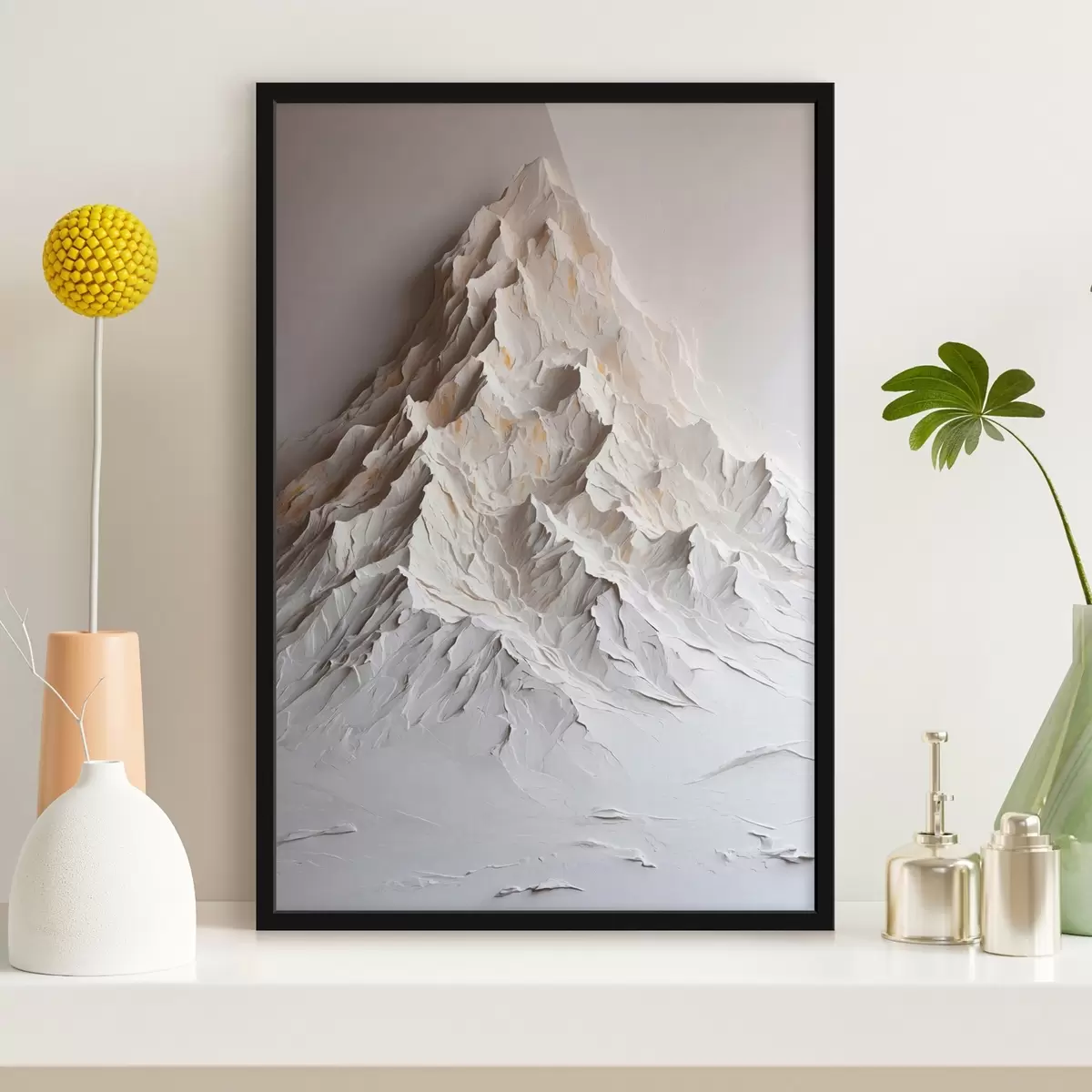 Plakāts fnow kalns eļļas glezna stilā f42760