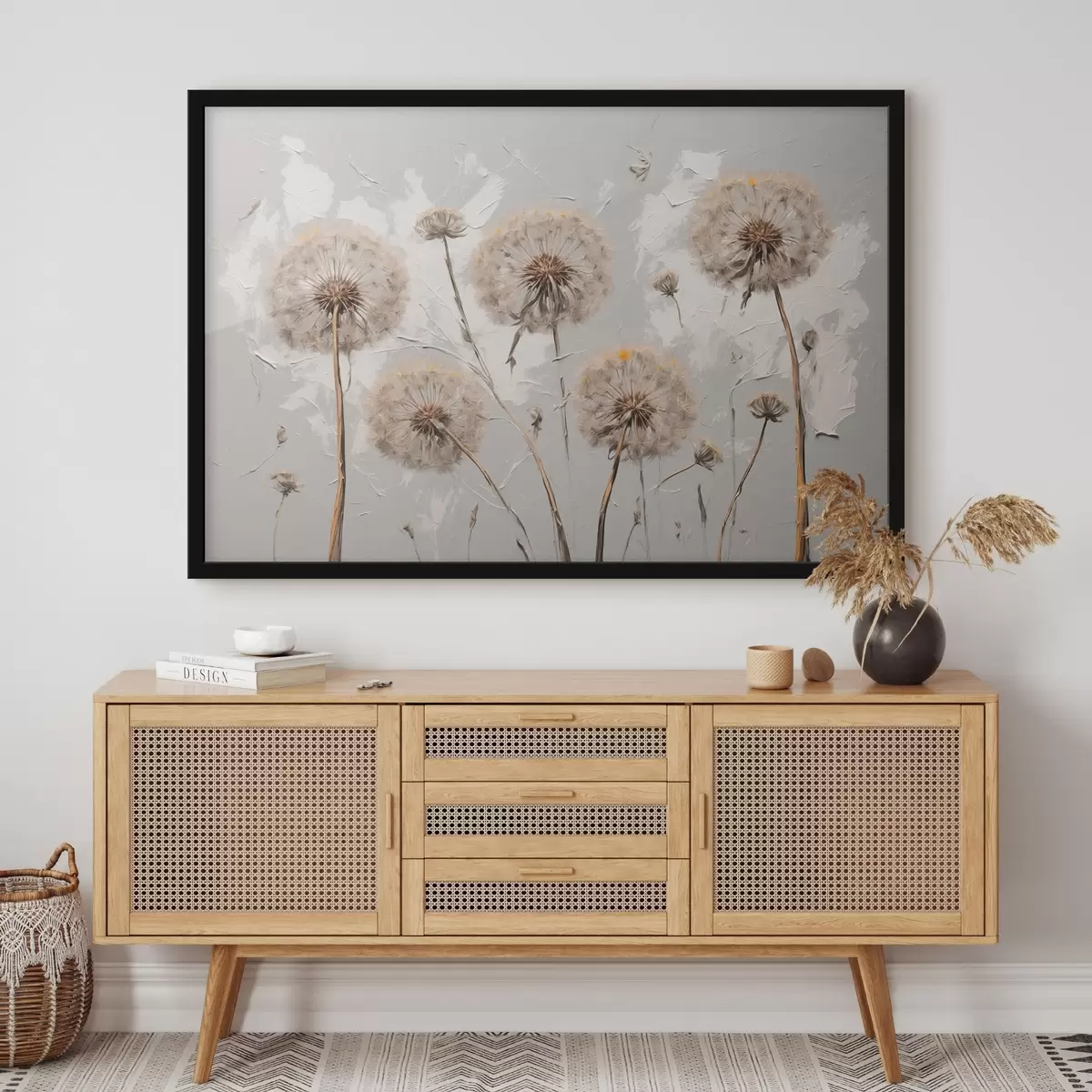 Plakāts Pienene akfīlijas glezniecības stilā f42762