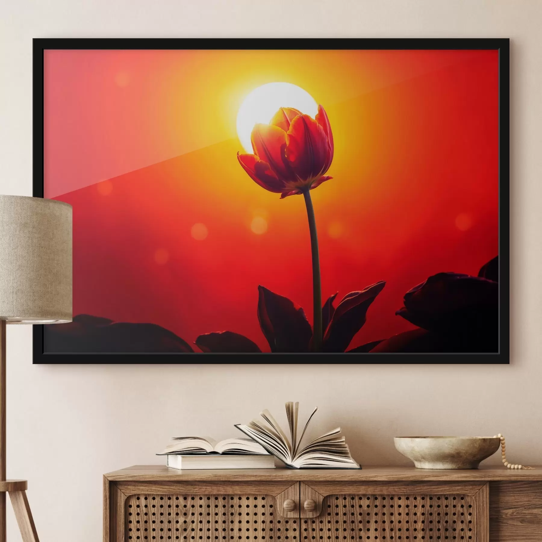 Glezna Tulpe uz funfet atpakaļ atrasts f42922