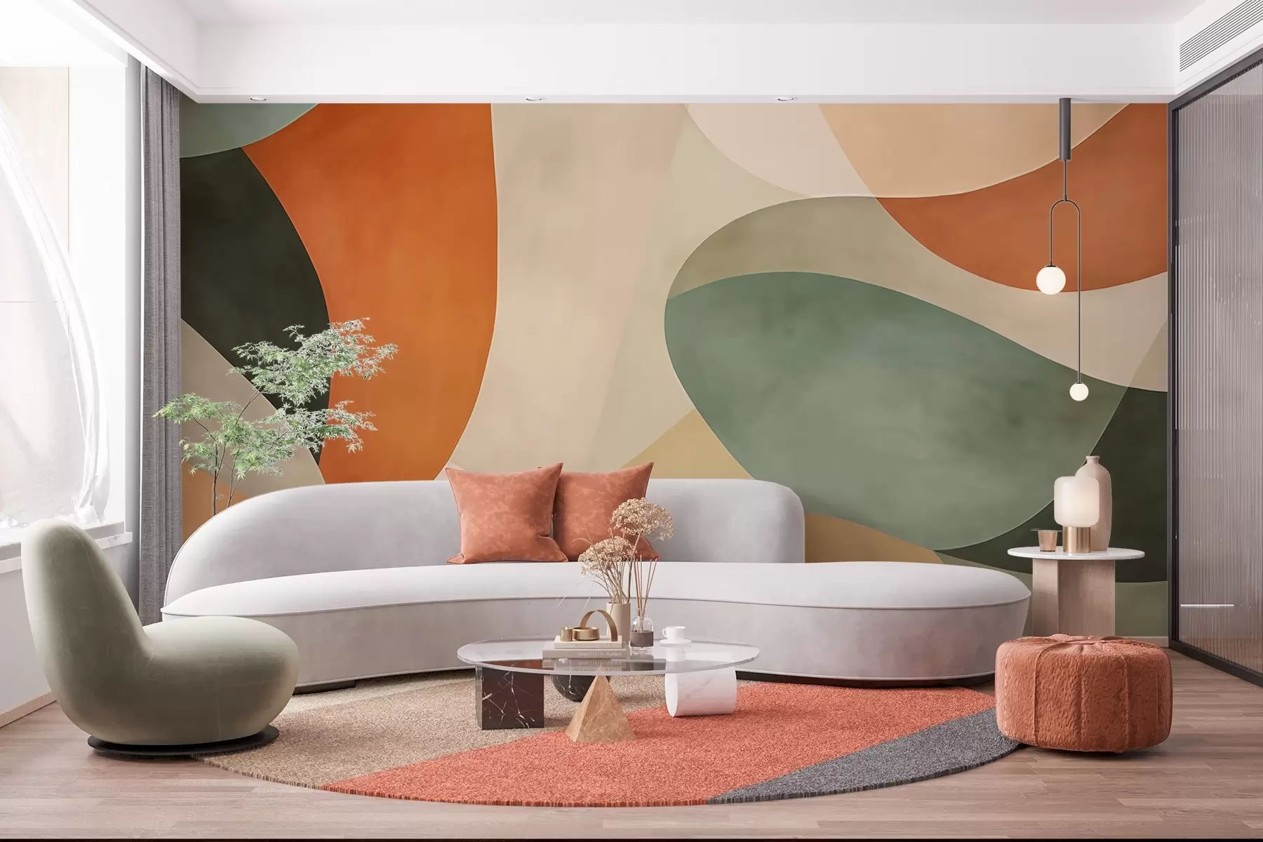 Fototapetes Abstraktā kompozīcija w03094