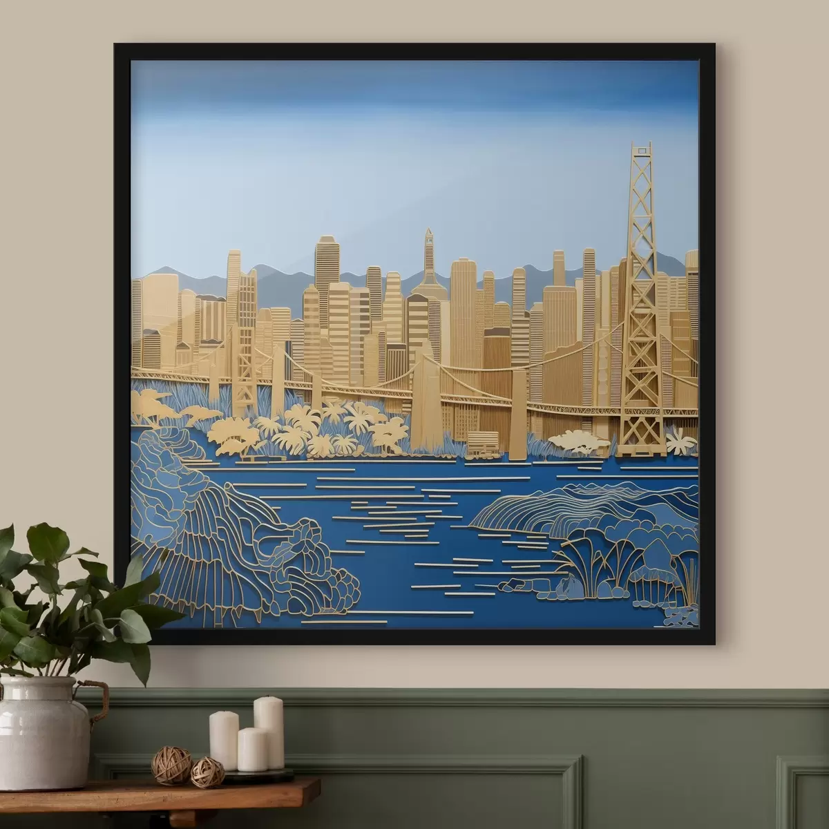 Plakāts Skats uz pilsētu f42886