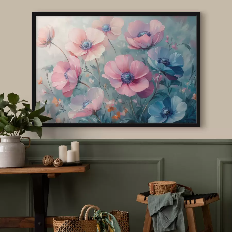 Fototapetes Krāsaini ziedi uz lauka f42973