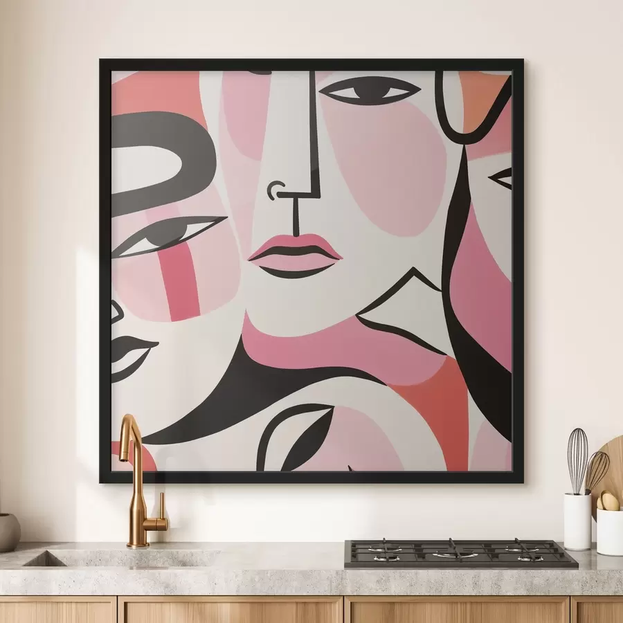 Fototapetes Abstrakts, Cilvēki, Sejas f43031