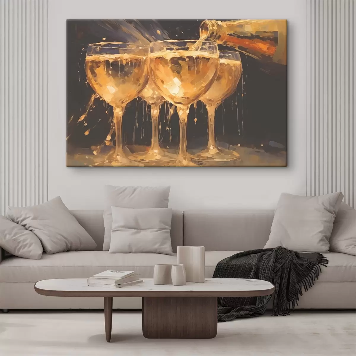 Glezna Šampanieša glāzes s43021