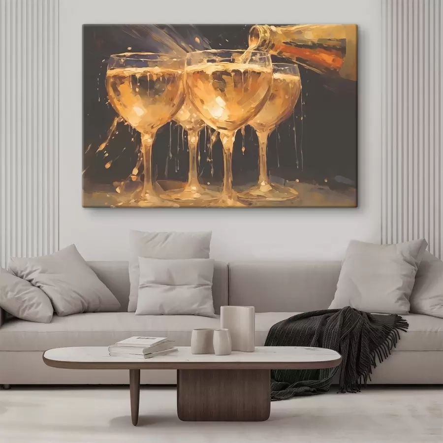 Glezna Šampanieša glāzes s43021