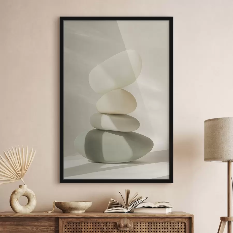 Fototapetes Reālistiski akmeņi, pasteļtoņi, dabiskais apgaismojums f43049