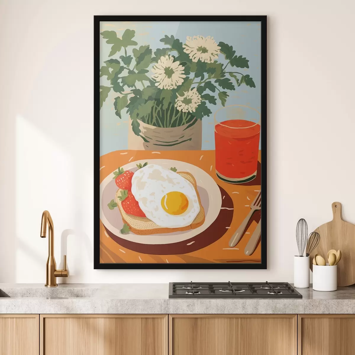 Plakāts Kruasāni brokastīm f43140