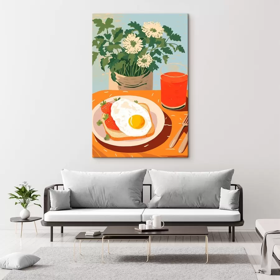 Glezna Kruasāni brokastīm s43140