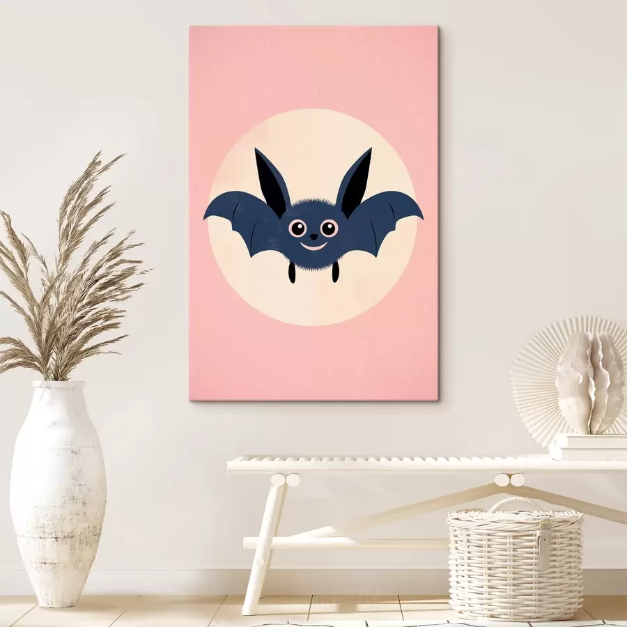 Glezna Mēness apspīdēts sikspārnis s43151