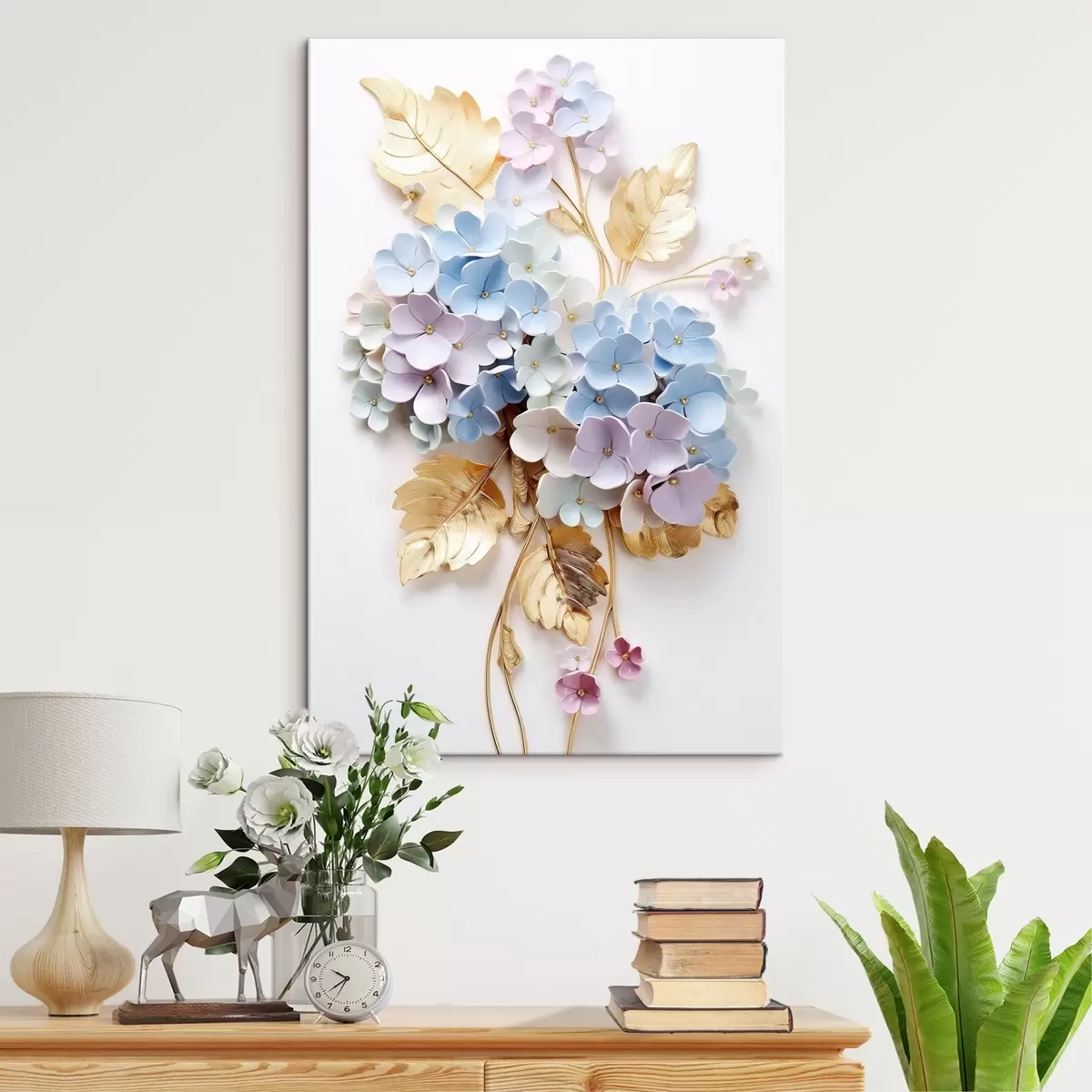 Glezna Maigi hortenzijas zari s43122