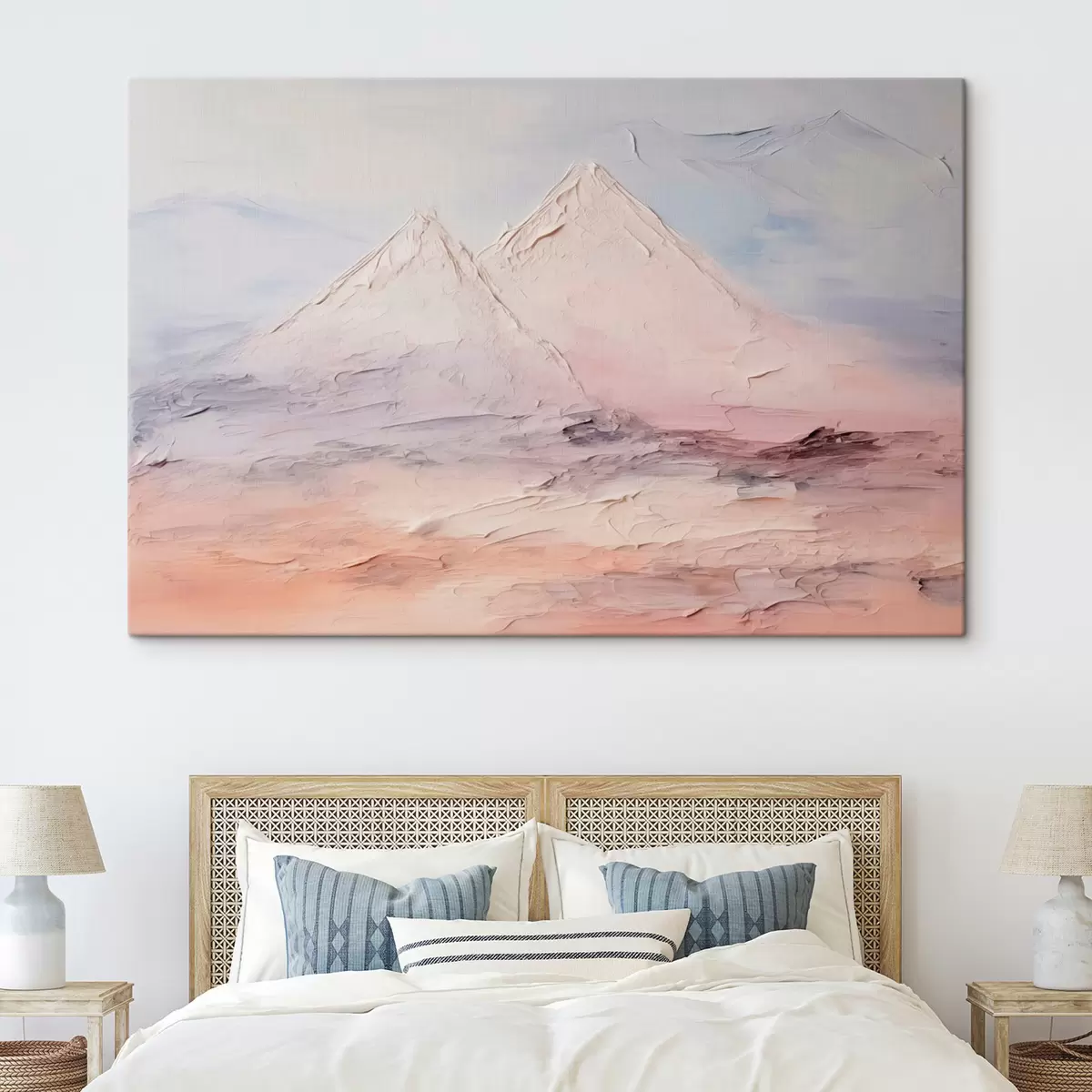 Glezna Minimālistiska kalnu imitācijas glezniecība s43200