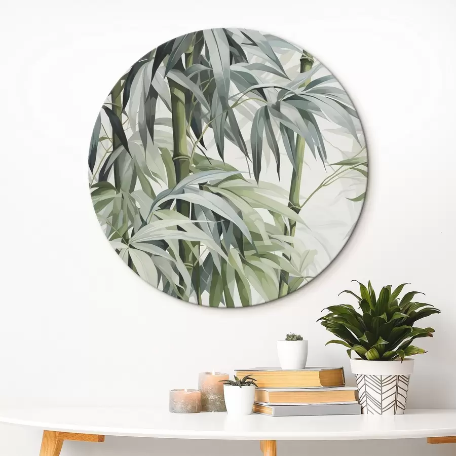 Glezna Bambusa lapas r43195