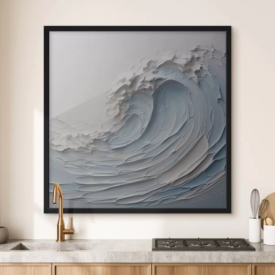 Fototapetes Abstrakti viļņu imitācijas triepieni ar otu f43194