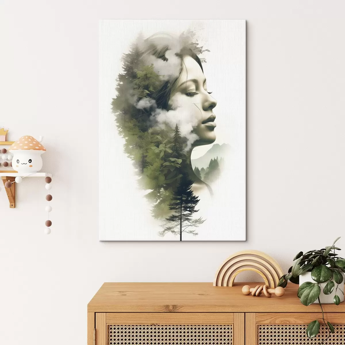 Glezna Cilvēki, meitene, daba, abstrakts skats s43206