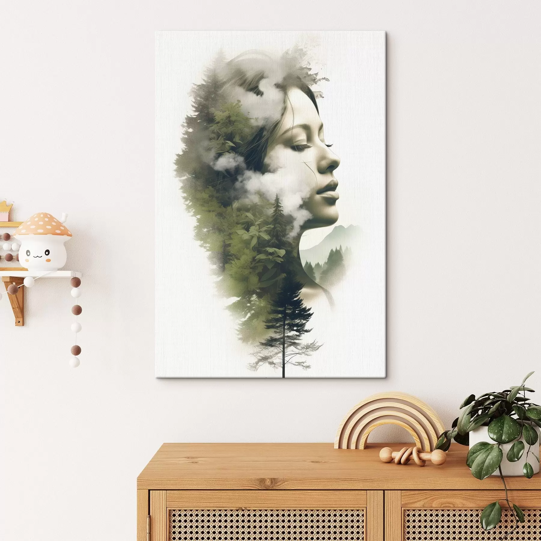 Glezna Cilvēki, meitene, daba, abstrakts skats s43206