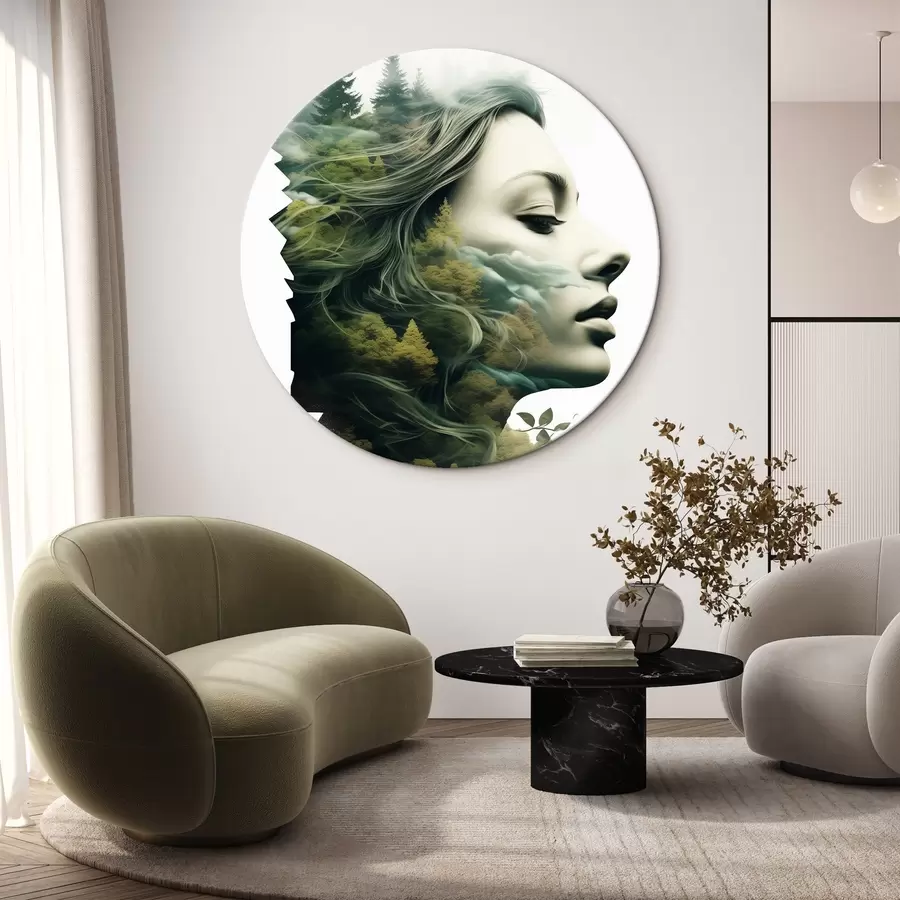 Glezna Cilvēki, meitene, daba r43205