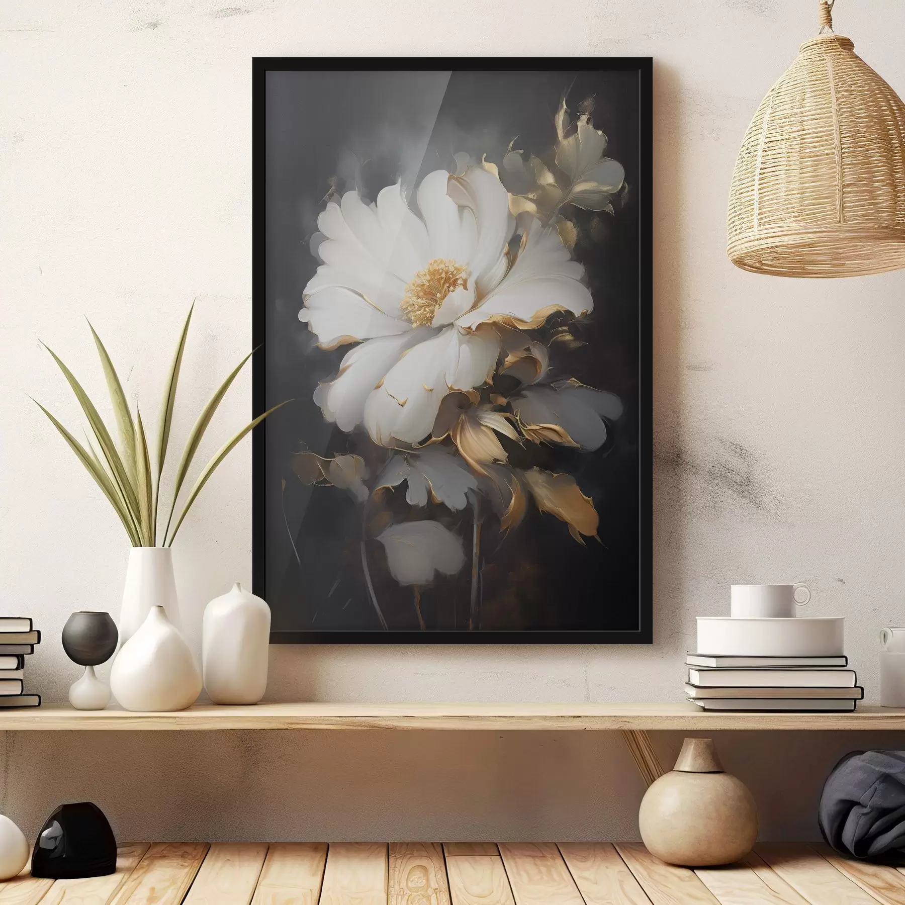 Fototapetes Liels gaismas zieds f43208