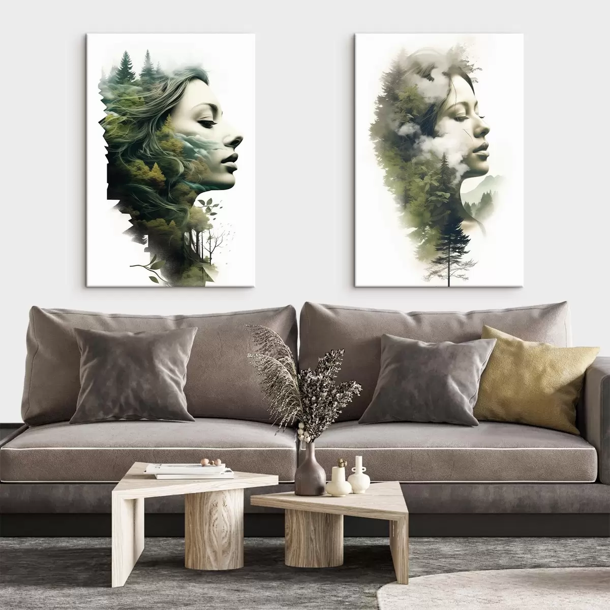 Glezna Cilvēki, meitenes, daba m00427