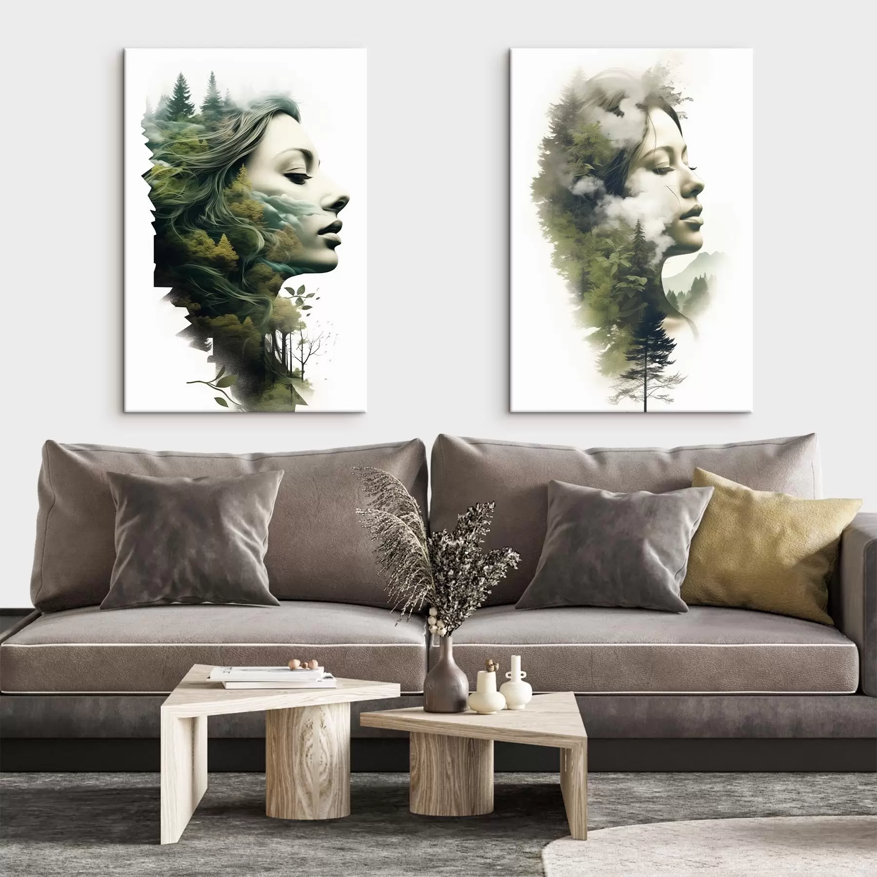 Glezna Cilvēki, meitenes, daba m00427