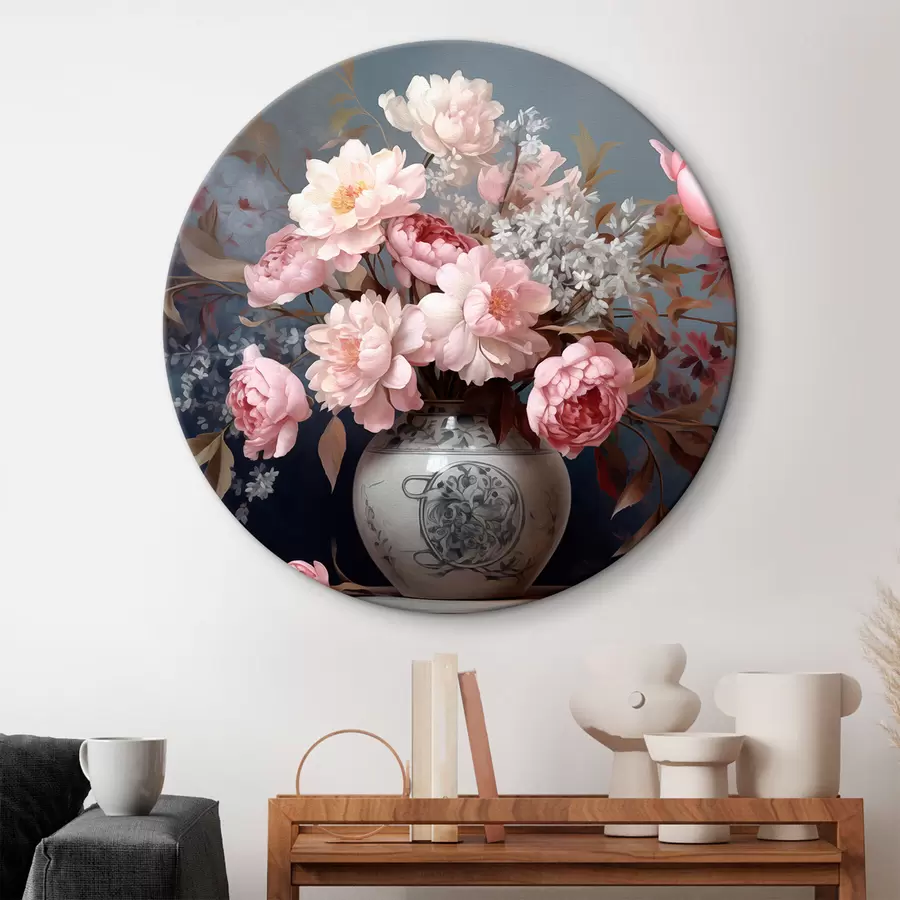 Glezna Vintage vāze ar ziediem r43038