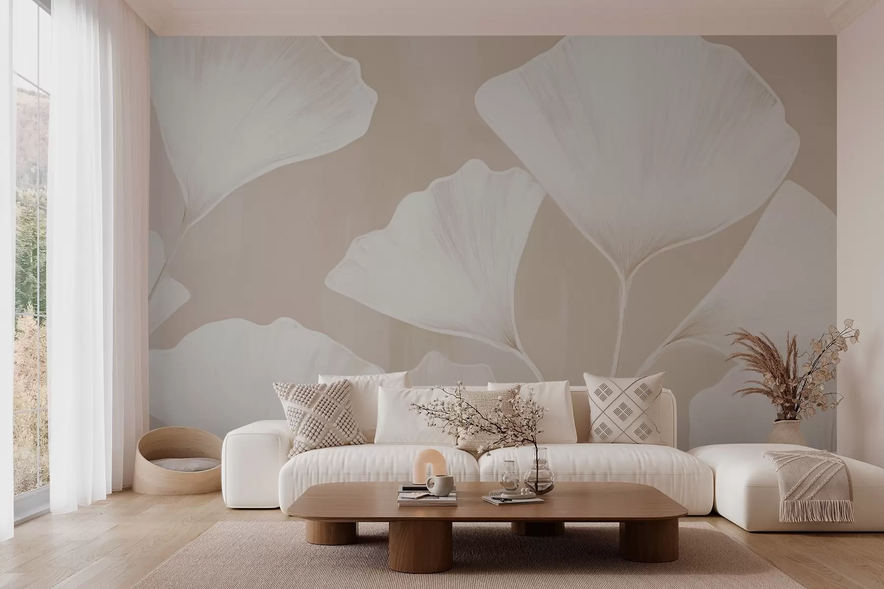 Fototapetes Ginkgo lapas w03242