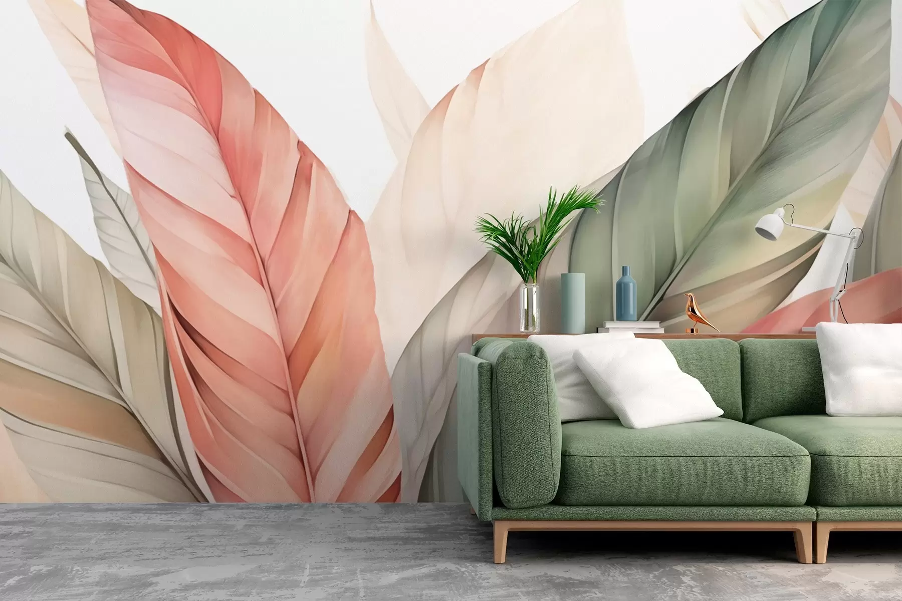 Fototapetes Daudzkrāsainas lapas w03243