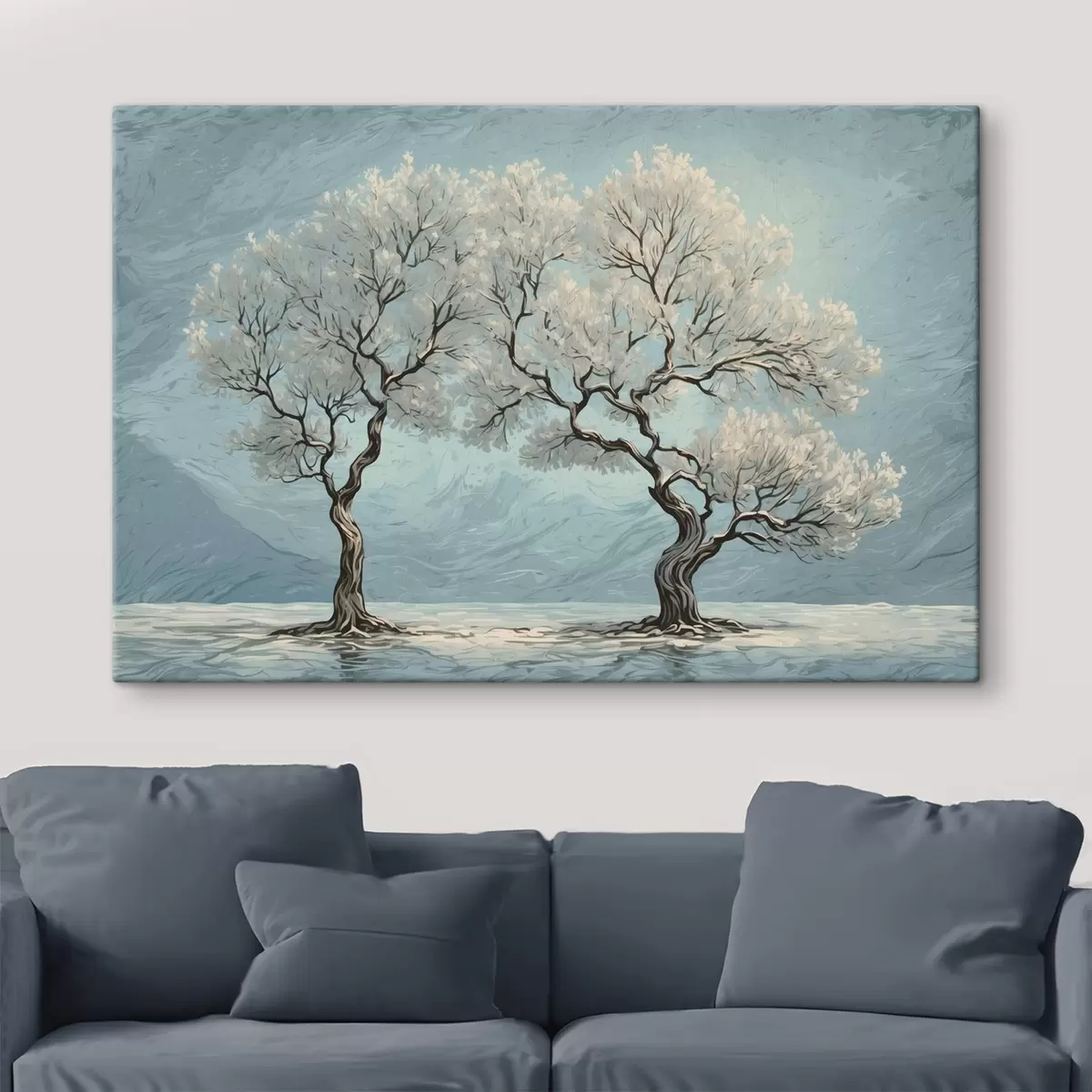 Glezna Balti koki akrila glezniecības stilā s43112