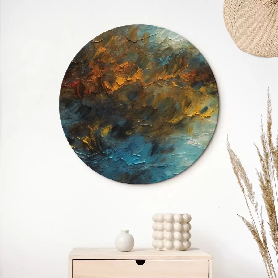 Glezna Neskaidrs ezers eļļas gleznošanas stilā r43106