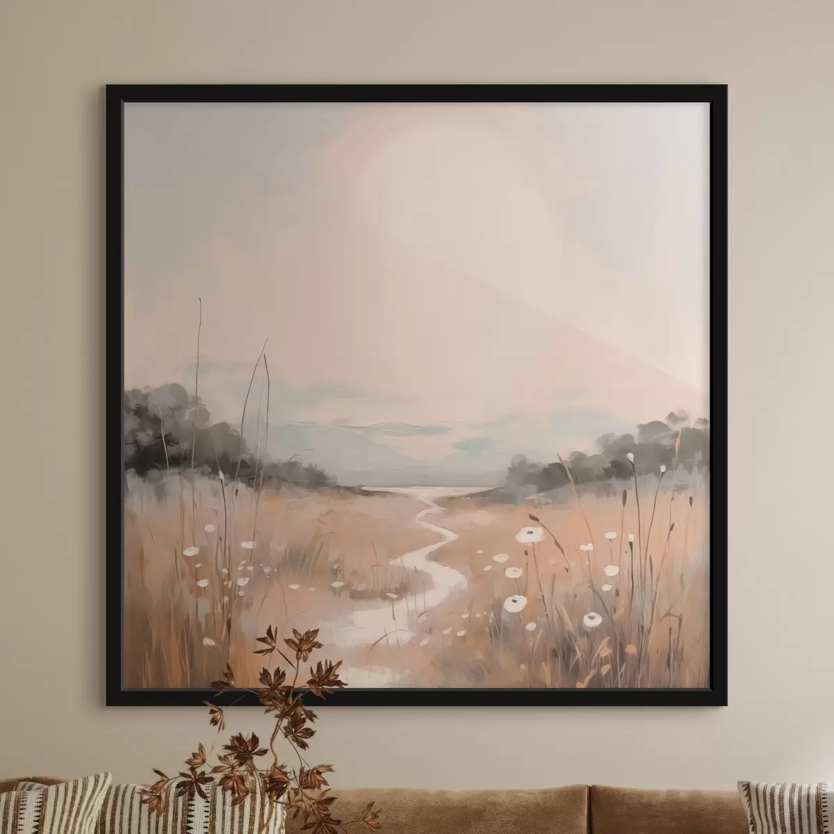 Plakāts Lauka ainavu imitācija glezniecības f43224