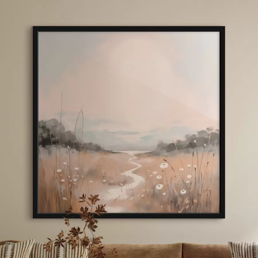 Fototapetes Lauka ainavu imitācija glezniecības f43224