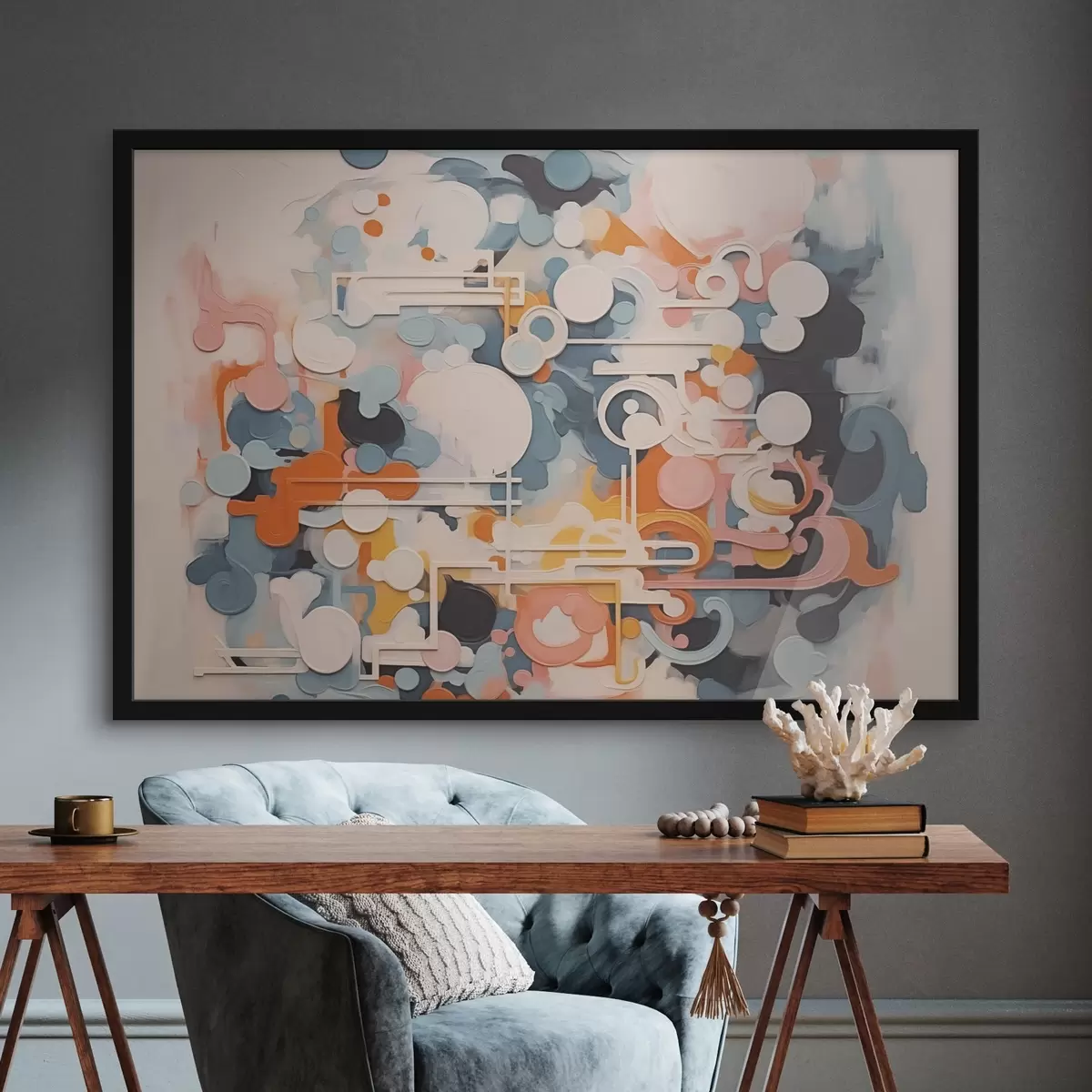 Plakāts Glezniecības abstrakcijas imitācija f43227