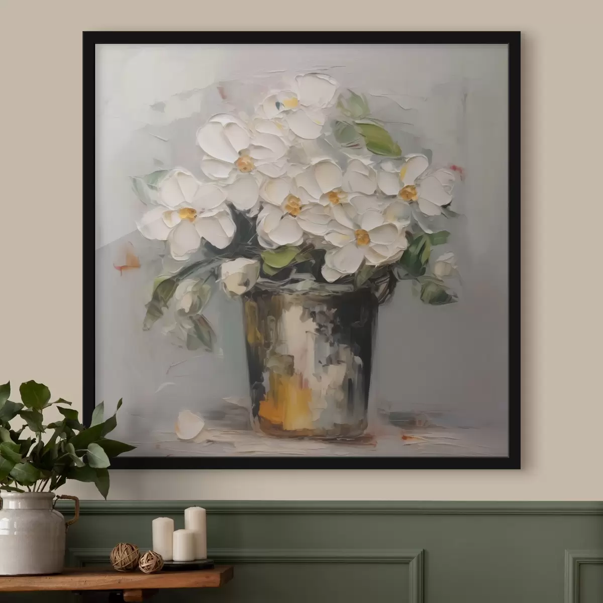 Plakāts Ziedi spainī glezniecības imitācija f43228