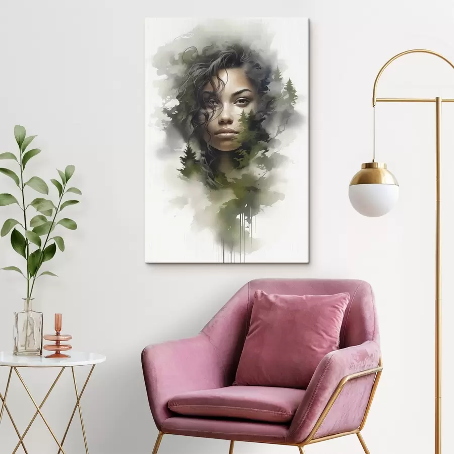 Glezna Cilvēki, abstrakts meža attēls s43259