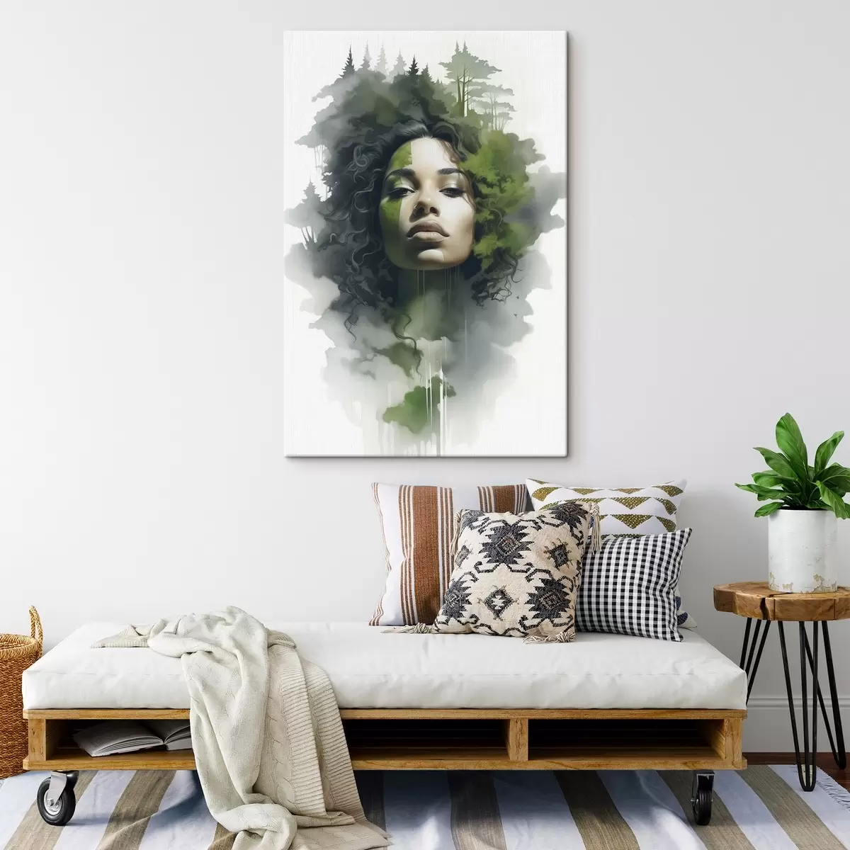 Glezna Cilvēki, abstrakts meža attēls s43260