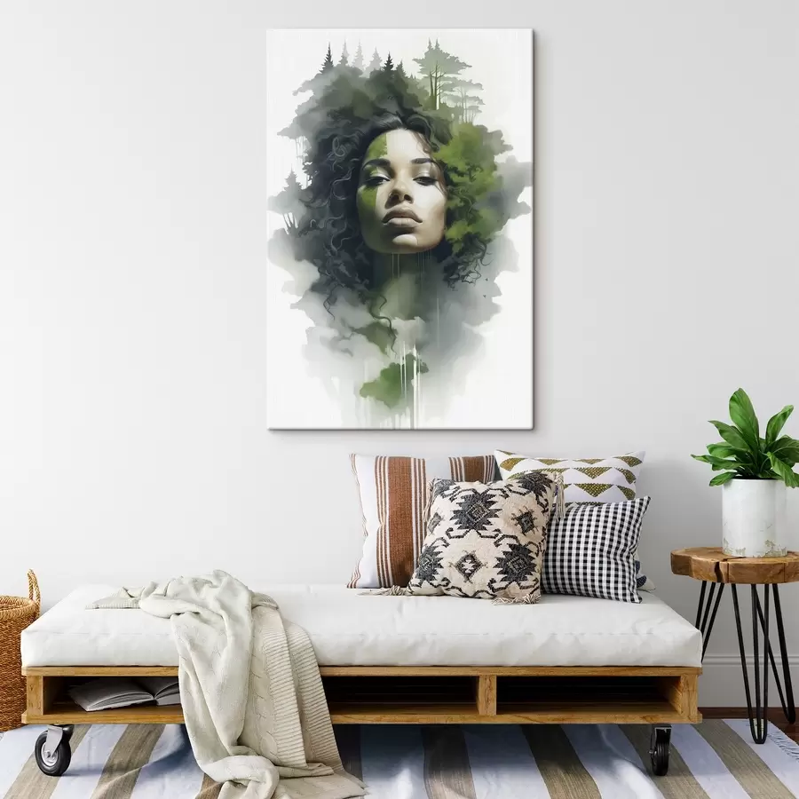 Glezna Cilvēki, abstrakts meža attēls s43260