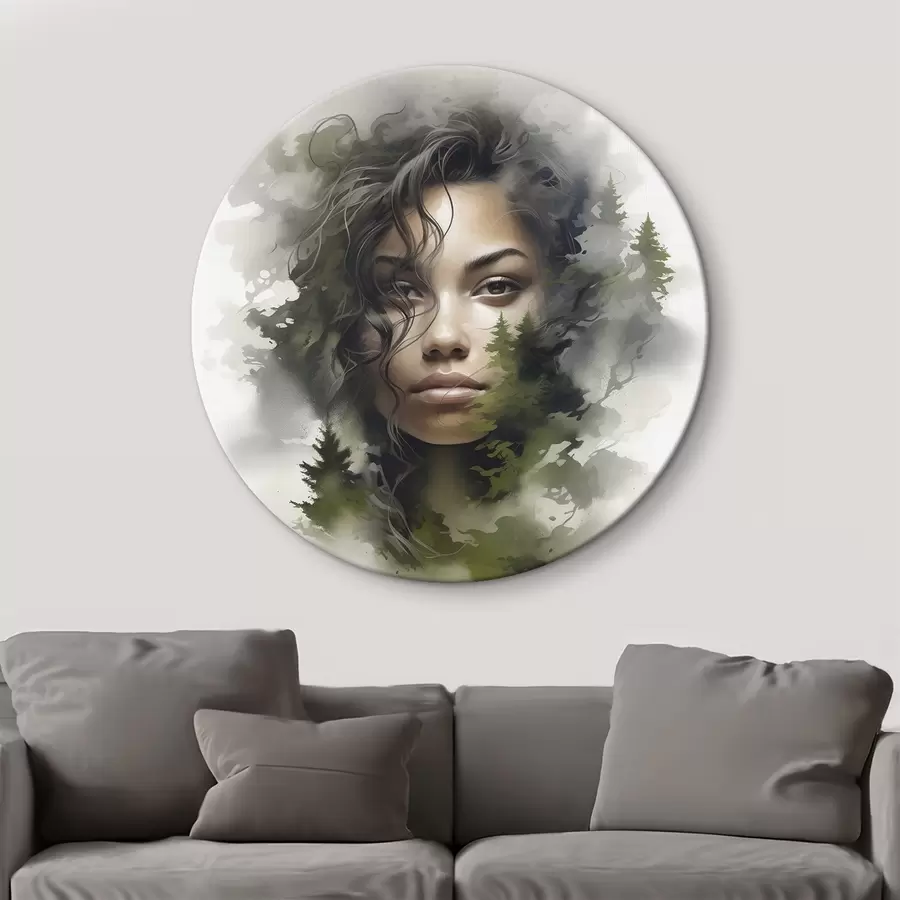 Glezna Cilvēki, abstrakts meža attēls r43259