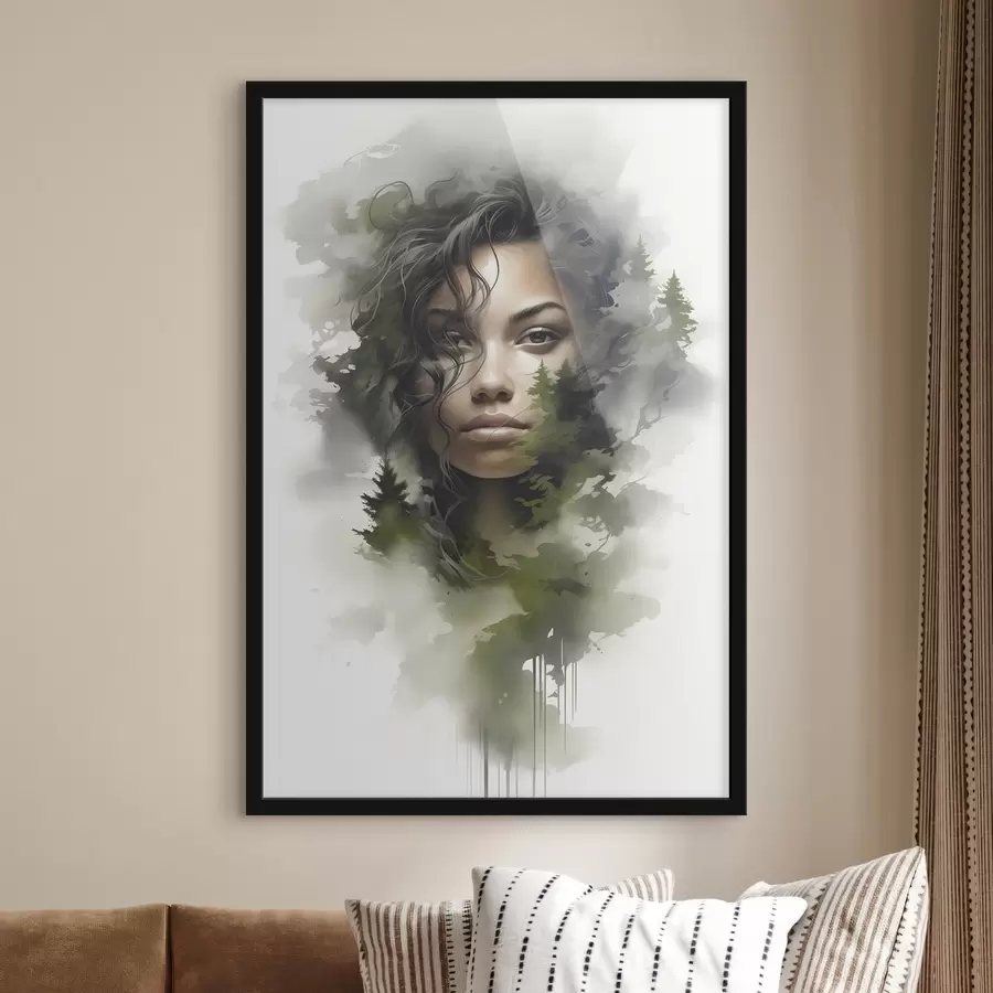 Fototapetes Cilvēki, abstrakts meža attēls f43259