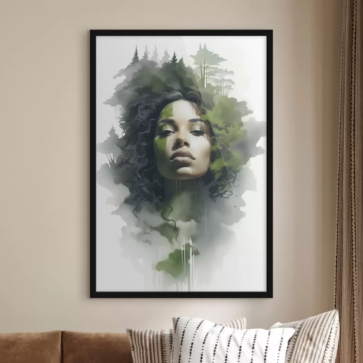 Plakāts Cilvēki, abstrakts meža attēls f43260