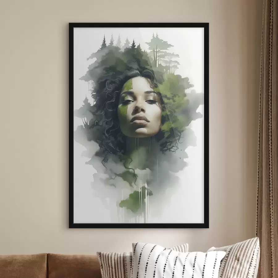 Fototapetes Cilvēki, abstrakts meža attēls f43260